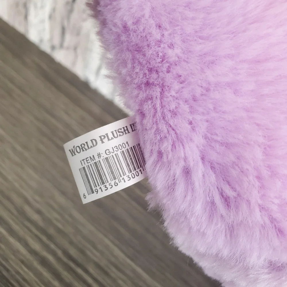 World Plush Lavender Purple Teddy Bear, Sitting 11